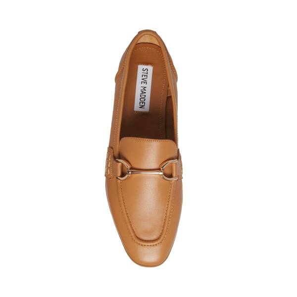 Dámské Baleríny Steve Madden Carrine Cognac Læder Hnědé | SM-241FD