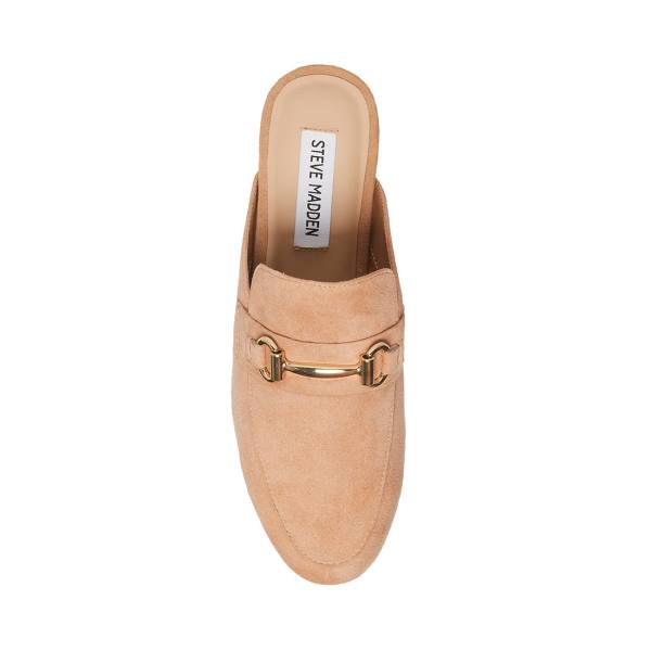 Dámské Baleríny Steve Madden Kandi Camel Semišové Hnědé | SM-839VT