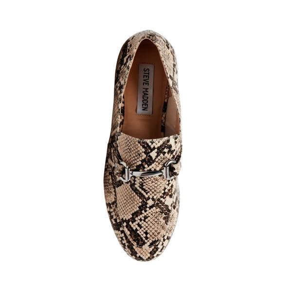 Dámské Baleríny Steve Madden Kensley Tan Snake Hnědé Hadí Kůže | SM-028CX