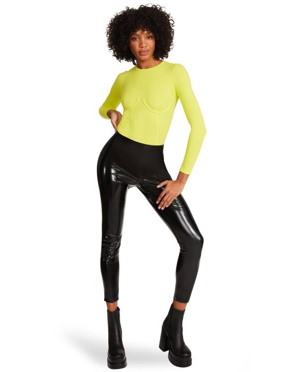 Dámské Body Steve Madden Corset Lime Světle Zelene | SM-591LS