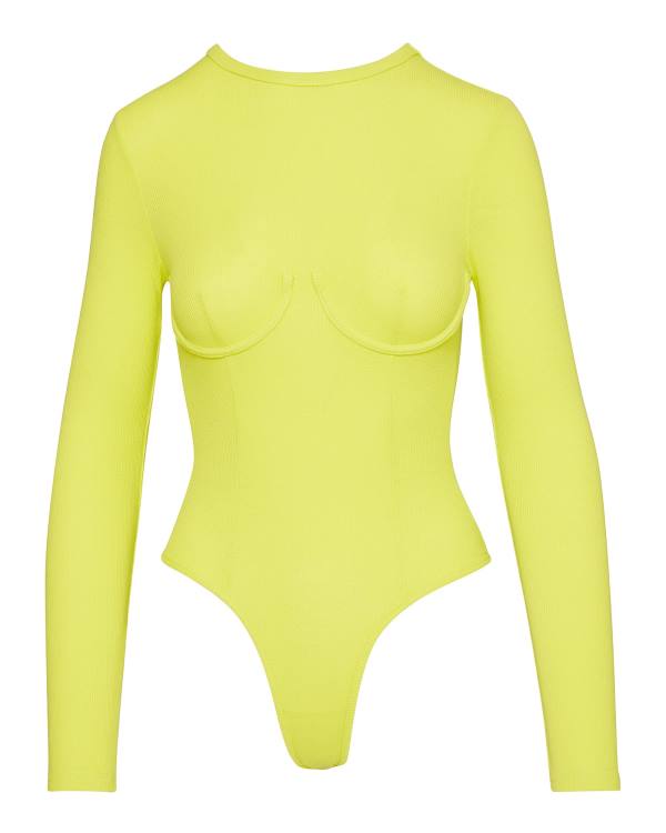 Dámské Body Steve Madden Corset Lime Světle Zelene | SM-591LS