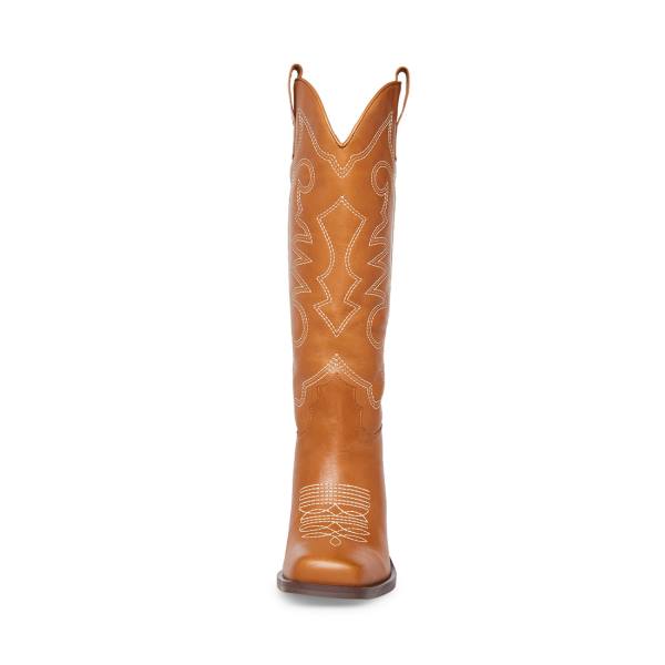 Dámské Boty Steve Madden Stampede Tan Læder Hnědé | SM-936KE