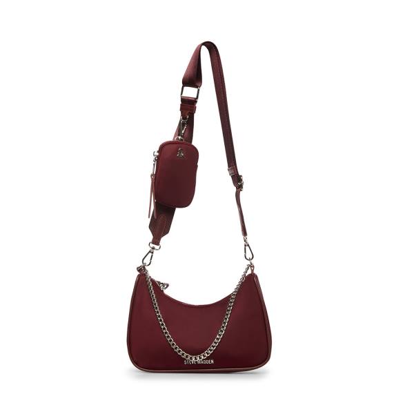 Dámské Kabelky Přes Rameno Steve Madden Bvital Burgundy Vínové | SM-037YO