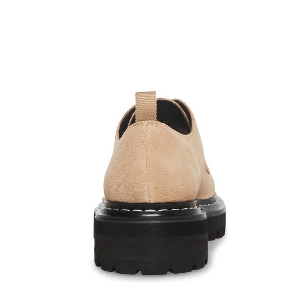 Dámské Loafers Steve Madden Sebastian Sand Semišové Hnědé | SM-054RM