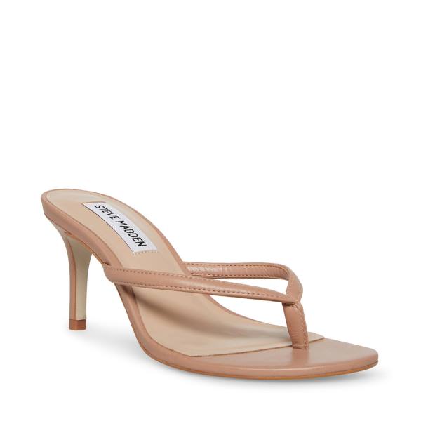 Dámské Lodičky Steve Madden Addyson Tan Læder Heel Hnědé | SM-780BA