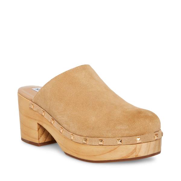 Dámské Lodičky Steve Madden Bushwick Taupe Semišové Heel Šedé Hnědé | SM-694GS