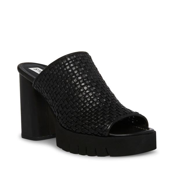 Dámské Lodičky Steve Madden Fayth Læder Heel Černé | SM-781FC