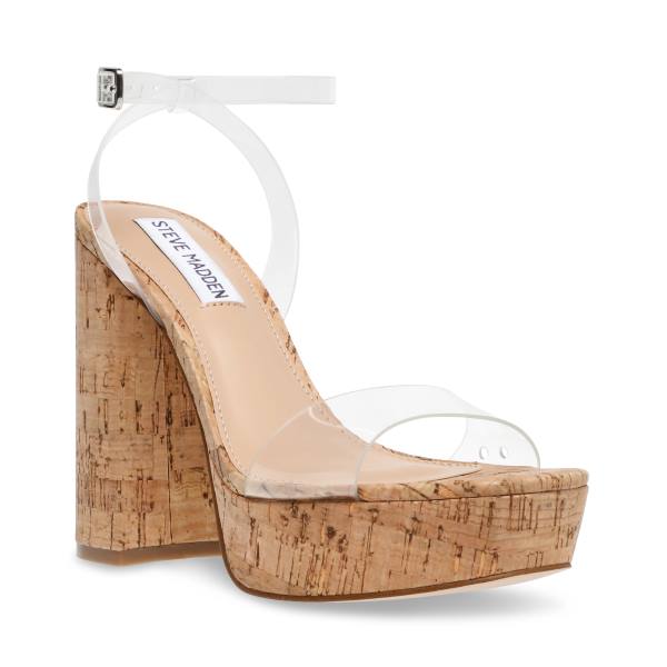 Dámské Lodičky Steve Madden Lessa Heel Clear | SM-462JQ