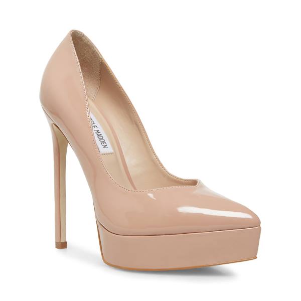 Dámské Lodičky Steve Madden Luxury Blush Lakovaná Heel Tmavě Růžové | SM-506PN