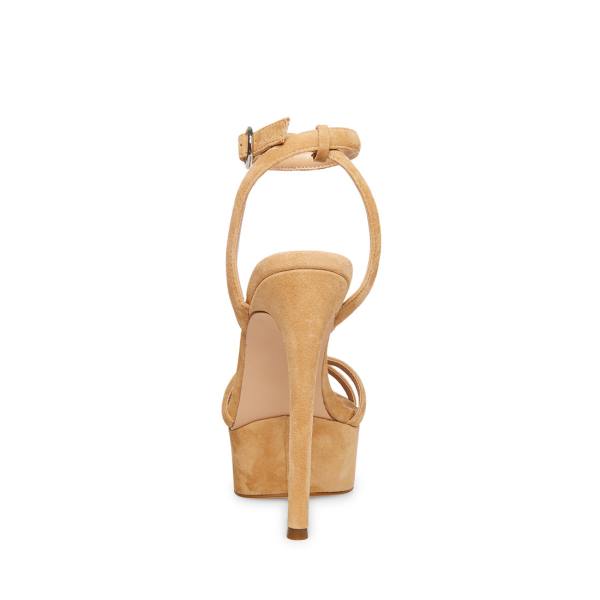 Dámské Lodičky Steve Madden Marciana Camel Semišové Heel Hnědé | SM-934ZF