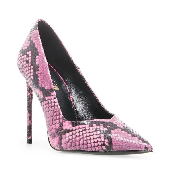 Dámské Lodičky Steve Madden Princess Snake Heel Růžové Hadí Kůže | SM-069NU