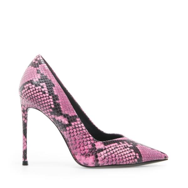 Dámské Lodičky Steve Madden Princess Snake Heel Růžové Hadí Kůže | SM-069NU