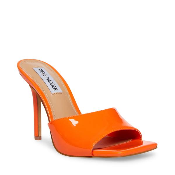 Dámské Lodičky Steve Madden Signal Lakovaná Heel Oranžové | SM-827PZ