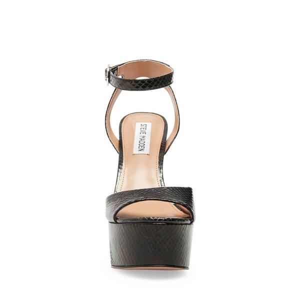 Dámské Lodičky Steve Madden Skyla Snake Heel Černé Hadí Kůže | SM-514XS