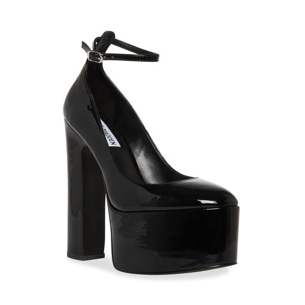 Dámské Lodičky Steve Madden Skyrise Lakovaná Heel Černé | SM-569RO