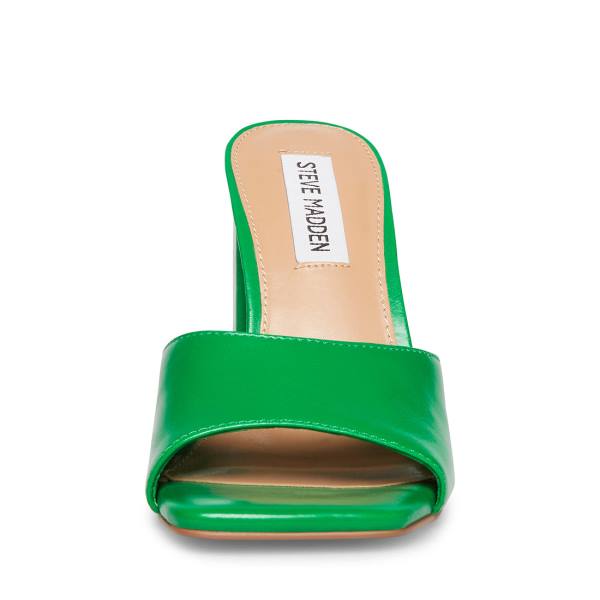 Dámské Lodičky Steve Madden Trendy Læder Heel Zelene | SM-530QV