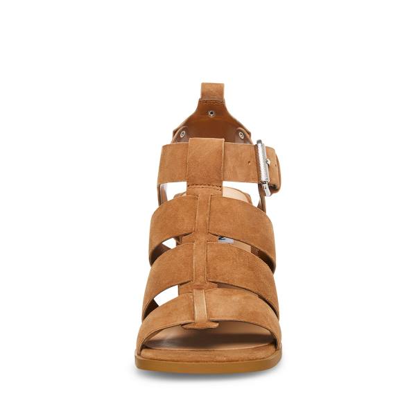 Dámské Lodičky Steve Madden Tribeca Chestnut Semišové Heel Hnědé | SM-069CJ