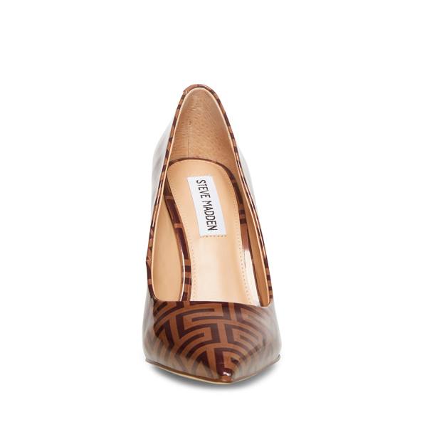 Dámské Lodičky Steve Madden Vala Camel Heel Hnědé | SM-805BJ