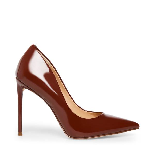 Dámské Lodičky Steve Madden Vala Cognac Heel Tmavě Hnědé | SM-370NB