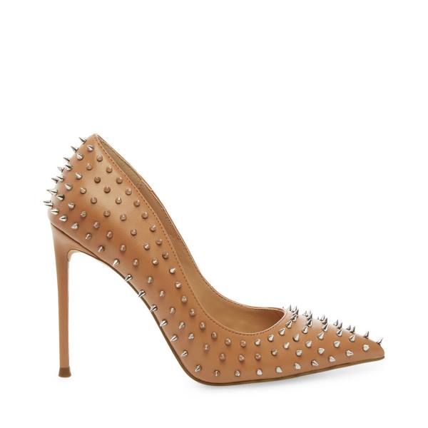 Dámské Lodičky Steve Madden Vala-s Tan Heel Béžový | SM-607MC