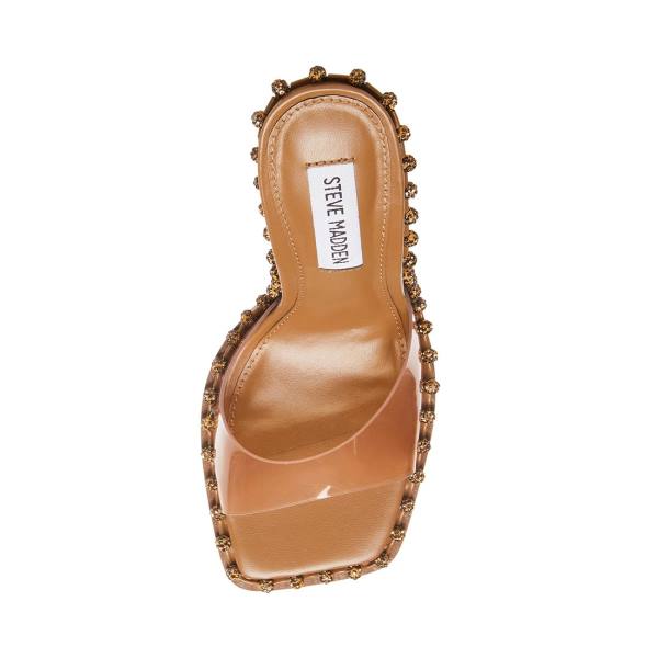 Dámské Lodičky Steve Madden Zabrina Tan Heel Hnědé | SM-127HJ