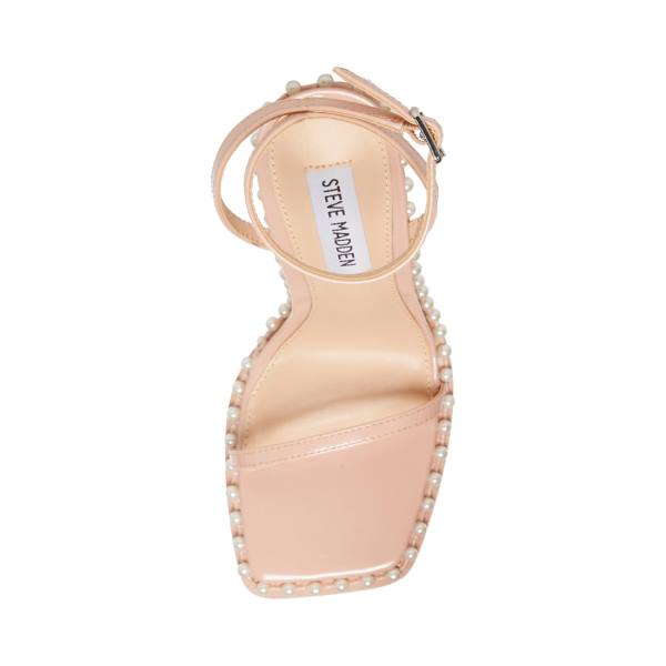 Dámské Lodičky Steve Madden Zelle-p Blush Lakovaná Heel Růžové | SM-941YO