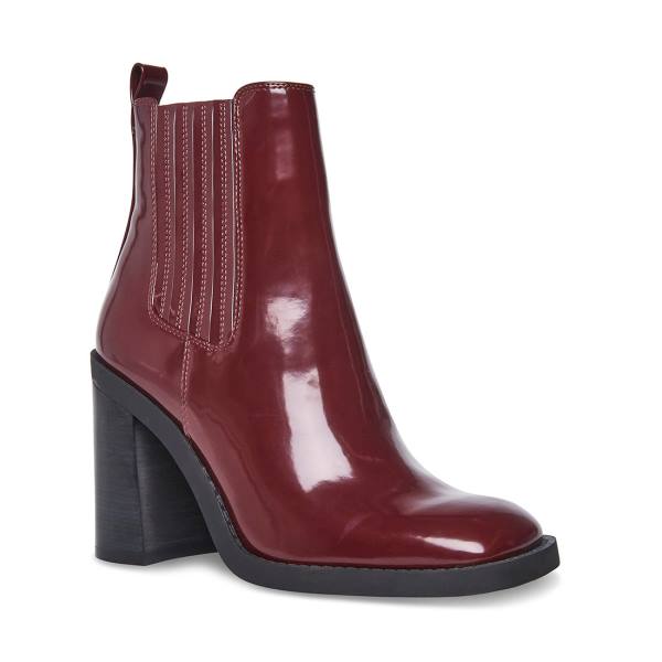 Dámské Nízké Kozačky Steve Madden Acker Burgundy Vínové | SM-451PG