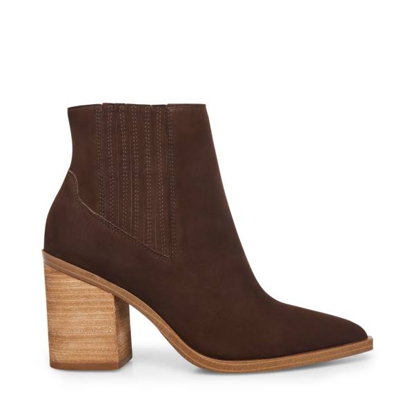 Dámské Nízké Kozačky Steve Madden Catreena Nubuck Hnědé | SM-356IE