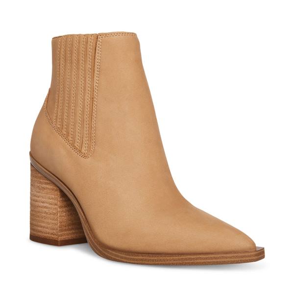 Dámské Nízké Kozačky Steve Madden Catreena Tan Nubuck Hnědé | SM-574FP