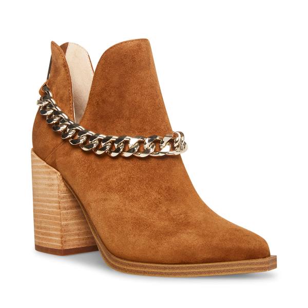 Dámské Nízké Kozačky Steve Madden Cedar-c Chestnut Semišové Hnědé | SM-394JQ