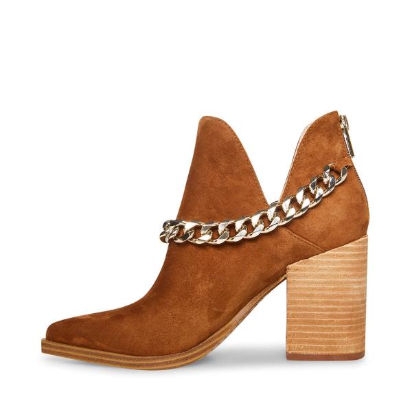 Dámské Nízké Kozačky Steve Madden Cedar-c Chestnut Semišové Hnědé | SM-394JQ