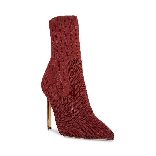 Dámské Nízké Kozačky Steve Madden Discreet Burgundy Vínové | SM-725SR