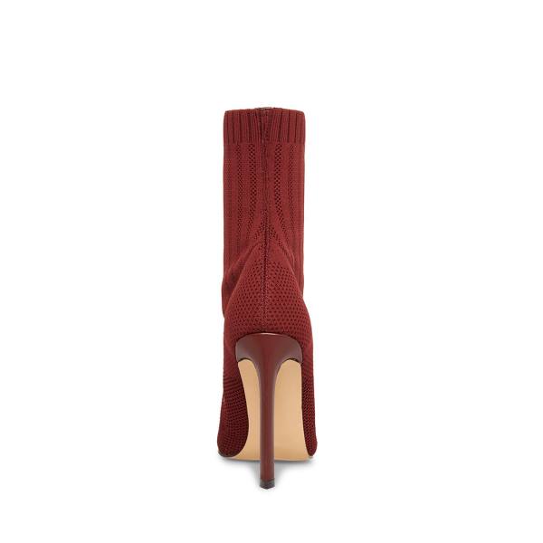 Dámské Nízké Kozačky Steve Madden Discreet Burgundy Vínové | SM-725SR