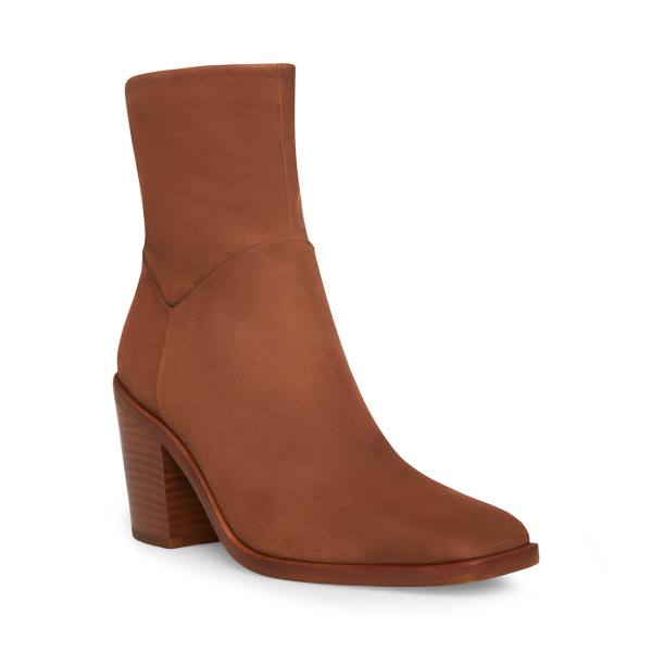 Dámské Nízké Kozačky Steve Madden Harmen Nubuck Hnědé | SM-054LP