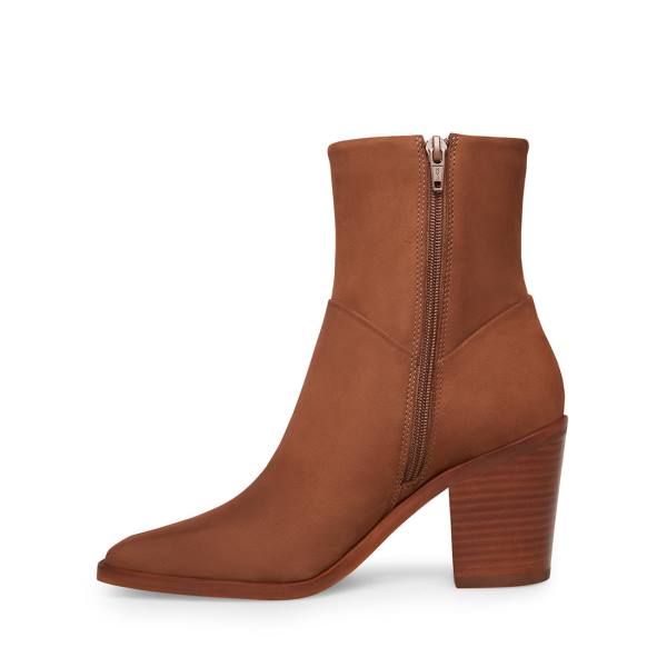 Dámské Nízké Kozačky Steve Madden Harmen Nubuck Hnědé | SM-054LP