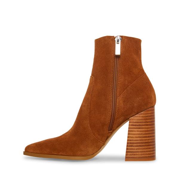 Dámské Nízké Kozačky Steve Madden Julina Chestnut Semišové Hnědé | SM-826OX