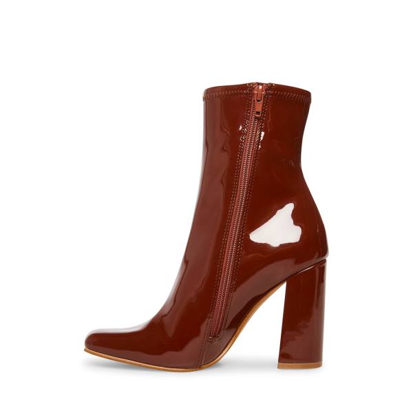 Dámské Nízké Kozačky Steve Madden Lynden Cognac Tmavě Hnědé | SM-629FX