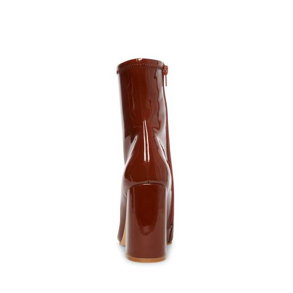 Dámské Nízké Kozačky Steve Madden Lynden Cognac Tmavě Hnědé | SM-629FX