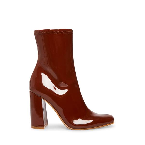 Dámské Nízké Kozačky Steve Madden Lynden Cognac Tmavě Hnědé | SM-629FX