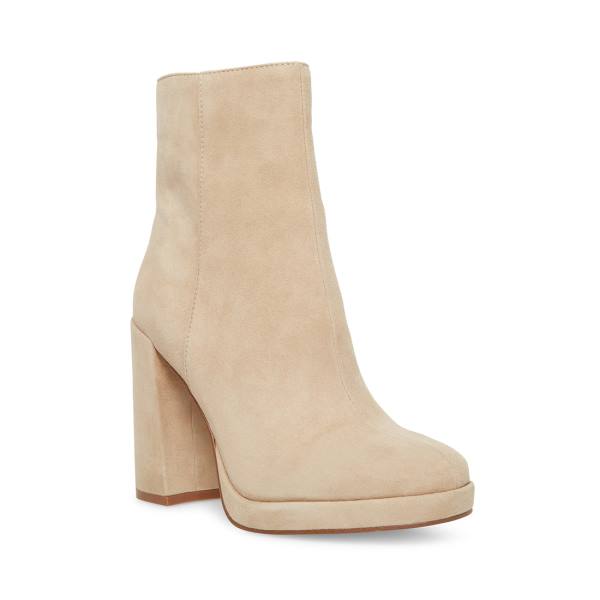 Dámské Nízké Kozačky Steve Madden Main Sand Semišové Hnědé | SM-028GT