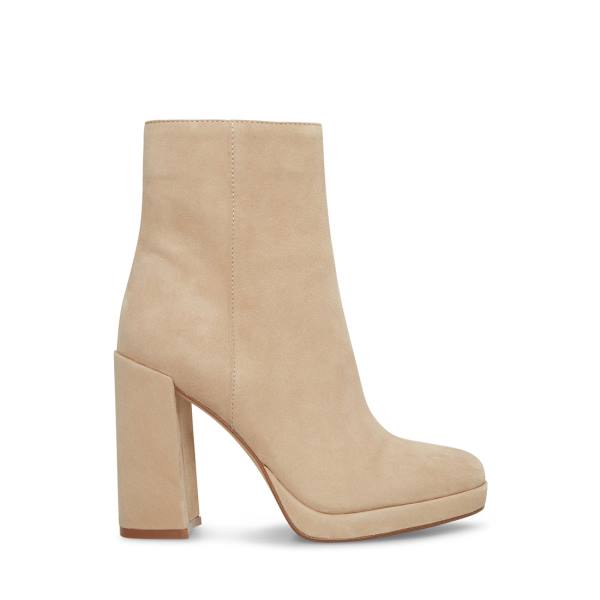 Dámské Nízké Kozačky Steve Madden Main Sand Semišové Hnědé | SM-028GT