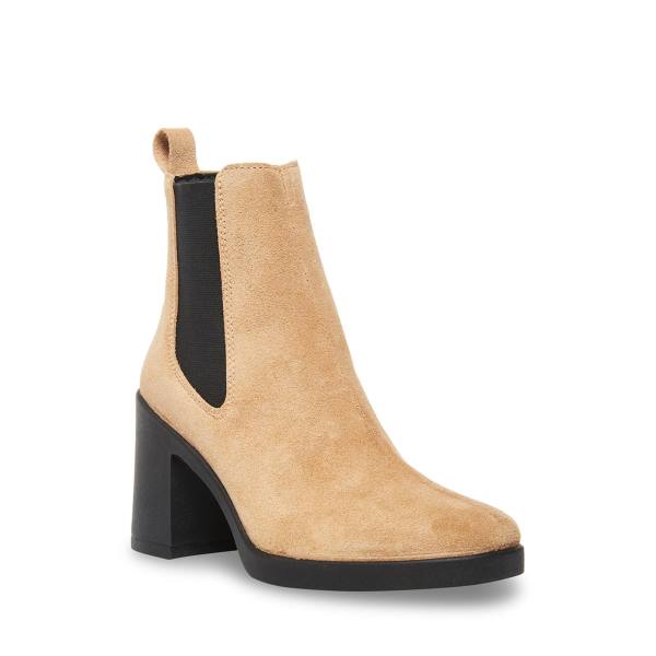 Dámské Nízké Kozačky Steve Madden Match Taupe Semišové Šedé Hnědé | SM-598MX