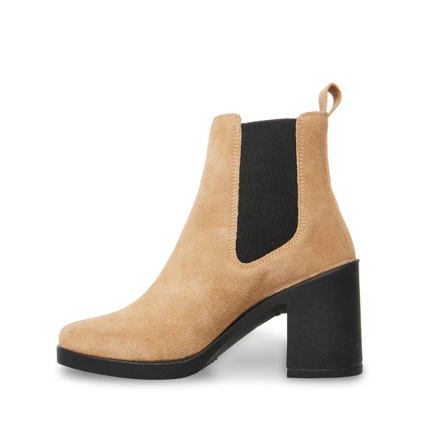 Dámské Nízké Kozačky Steve Madden Match Taupe Semišové Šedé Hnědé | SM-598MX