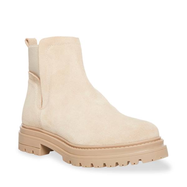 Dámské Nízké Kozačky Steve Madden Moira Sand Semišové Hnědé | SM-106SR