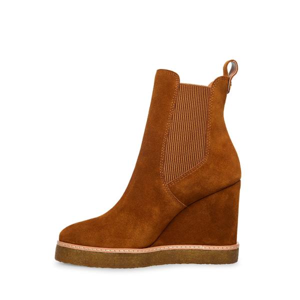 Dámské Nízké Kozačky Steve Madden Mooris Chestnut Semišové Hnědé | SM-231KD