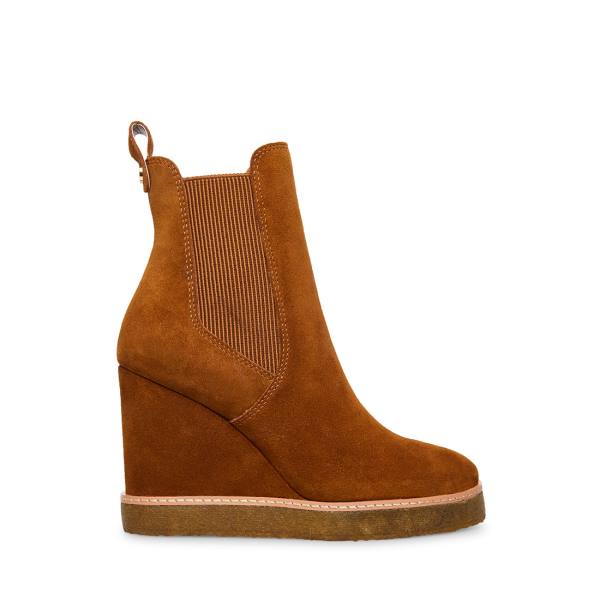 Dámské Nízké Kozačky Steve Madden Mooris Chestnut Semišové Hnědé | SM-231KD