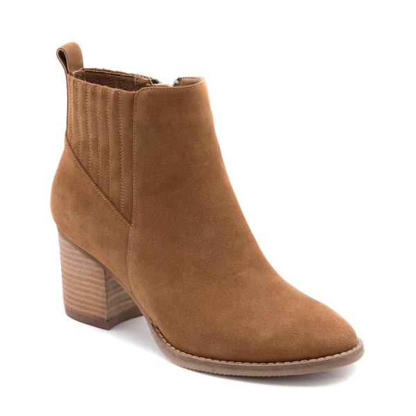 Dámské Nízké Kozačky Steve Madden Noa Nepromokavé Camel Semišové Hnědé | SM-658OV