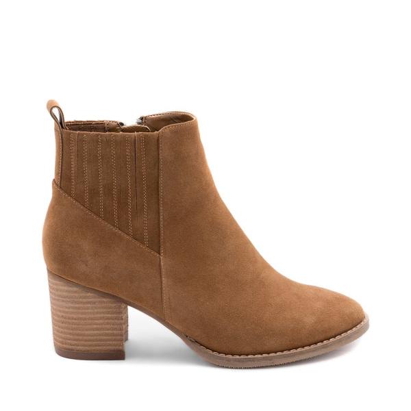 Dámské Nízké Kozačky Steve Madden Noa Nepromokavé Camel Semišové Hnědé | SM-658OV