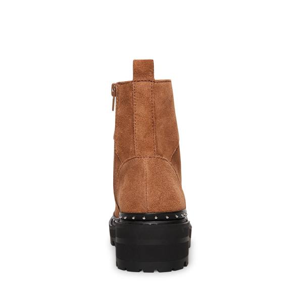 Dámské Nízké Kozačky Steve Madden Rainier Chestnut Semišové Hnědé | SM-049YI