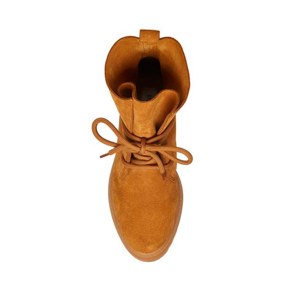 Dámské Nízké Kozačky Steve Madden Tahoe Tan Semišové Hnědé | SM-795GF